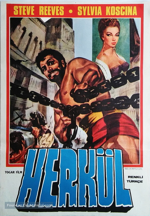 Le fatiche di Ercole - Turkish Movie Poster