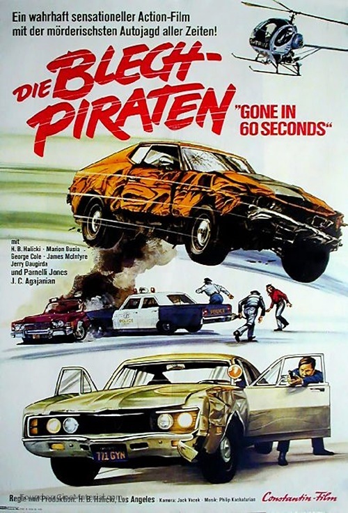 Gone in 60 Seconds - German Movie Poster
