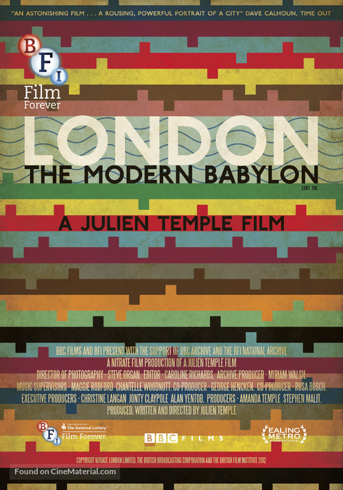 London - The Modern Babylon - British Movie Poster