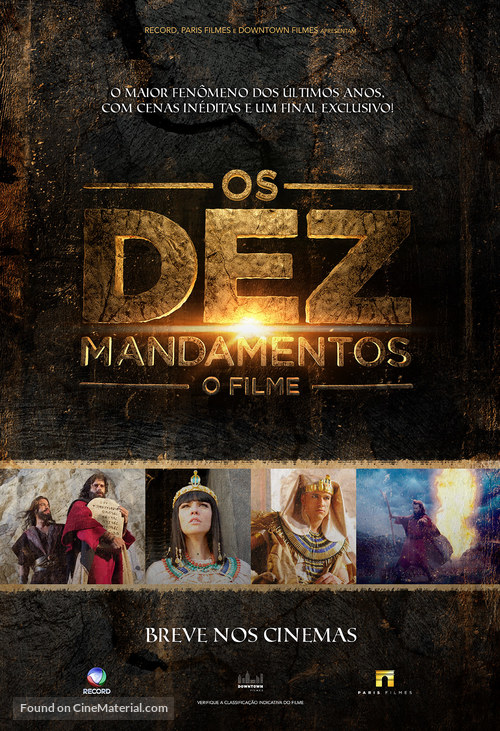 Os Dez Mandamentos, O Filme - Brazilian Movie Poster