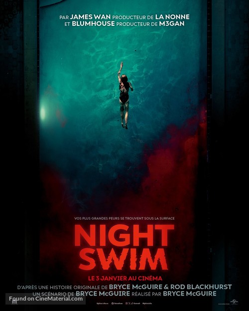 Night Swim - French Movie Poster