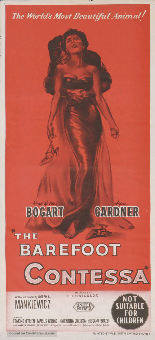 The Barefoot Contessa - Australian Movie Poster