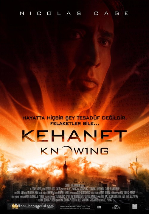 Knowing - Turkish Movie Poster