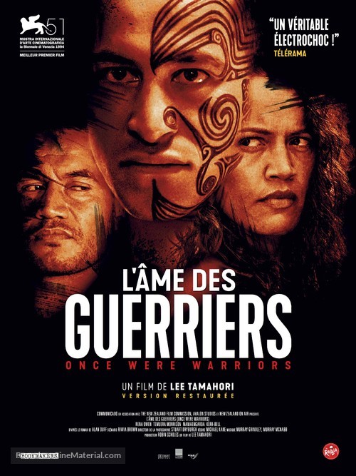 Once Were Warriors - French Re-release movie poster