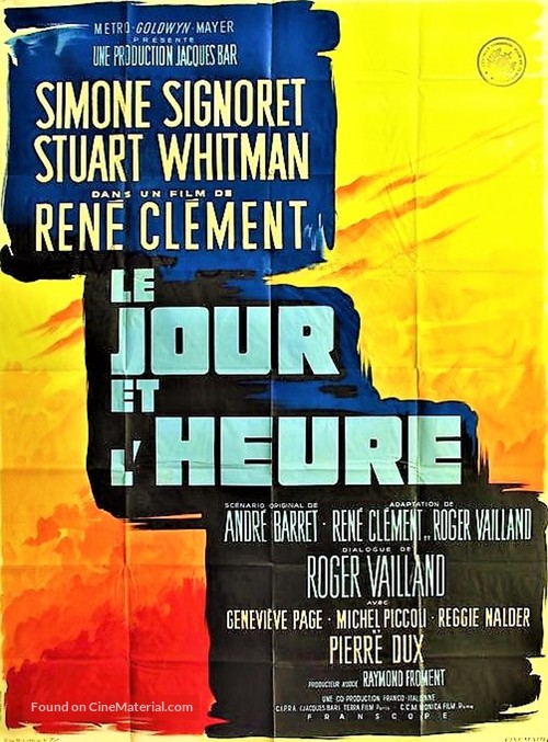 Le jour et l&#039;heure - French Movie Poster