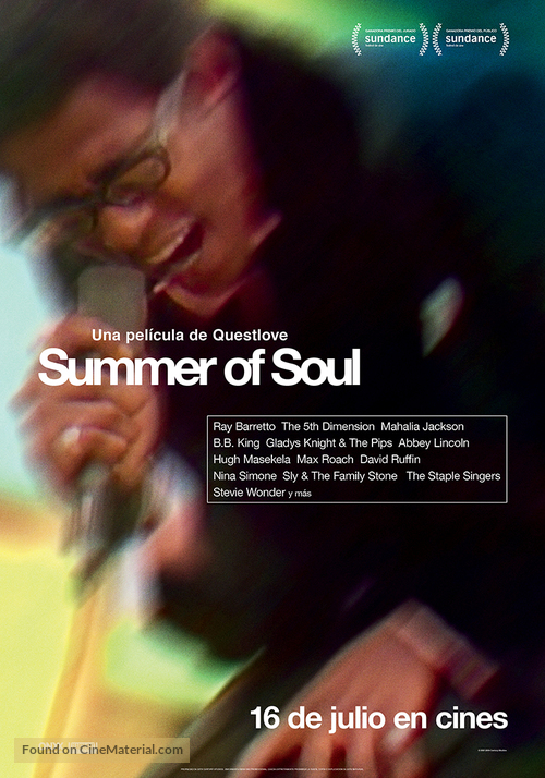 Summer of Soul (...Or, When the Revolution Could Not Be Televised) - Spanish Movie Poster