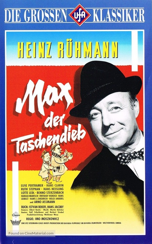Max, der Taschendieb - German VHS movie cover