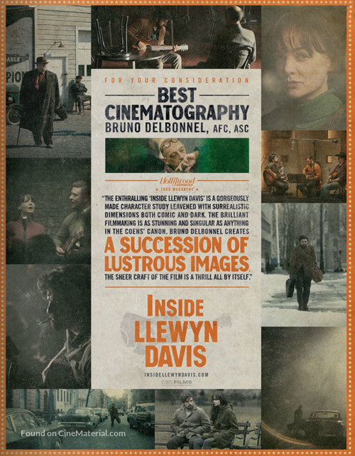 Inside Llewyn Davis - For your consideration movie poster