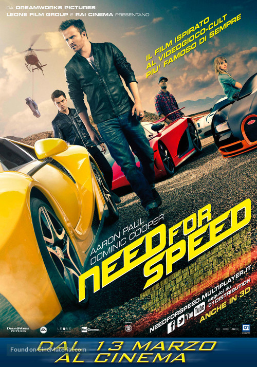 Need for Speed - Italian Movie Poster