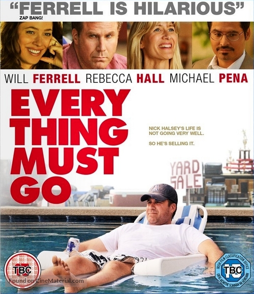 Everything Must Go - British Blu-Ray movie cover