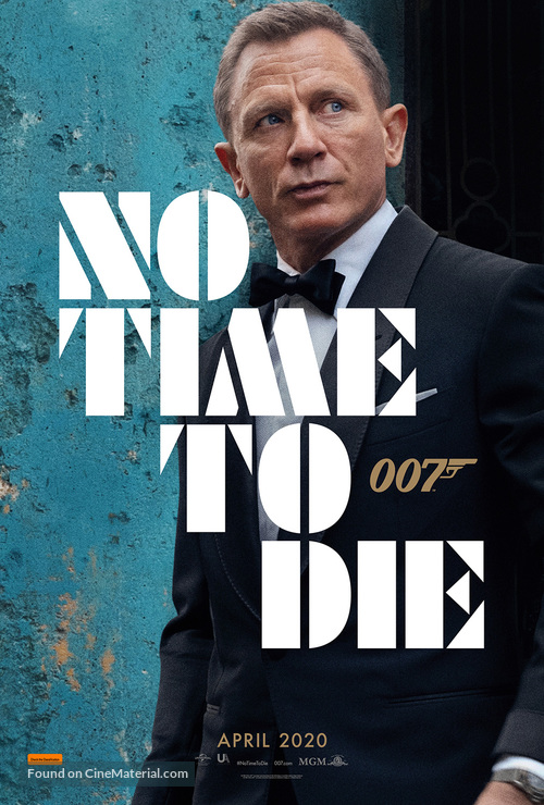 No Time to Die - Australian Movie Poster