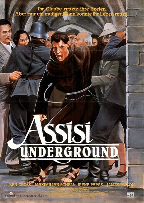 The Assisi Underground - German Movie Poster