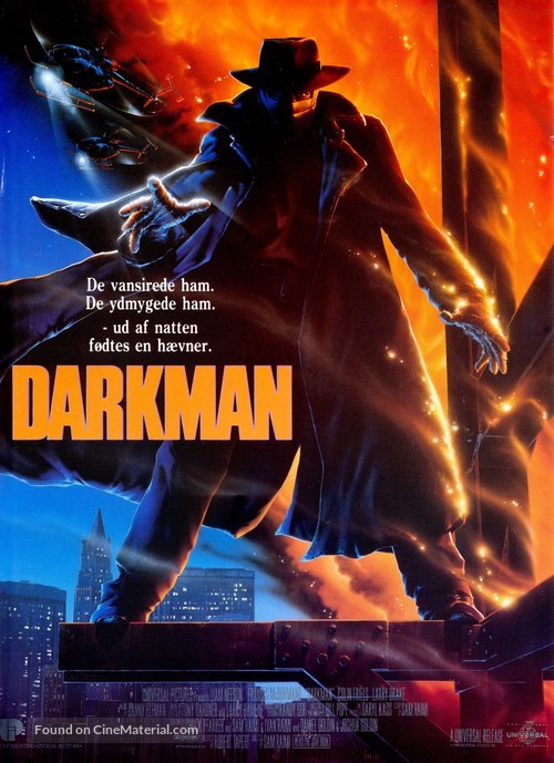 Darkman - Danish Movie Poster
