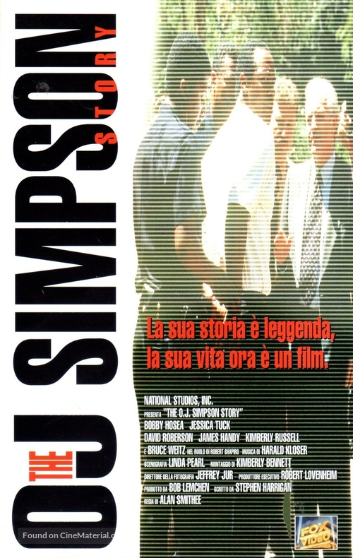 The O.J. Simpson Story - Italian VHS movie cover
