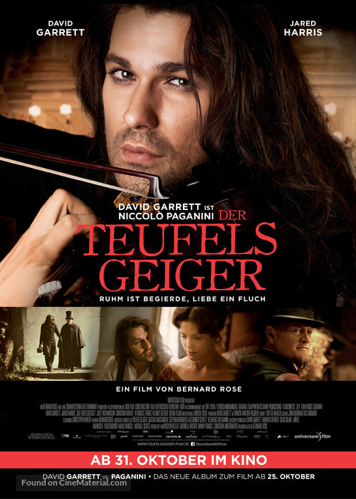 The Devil&#039;s Violinist - German Movie Poster