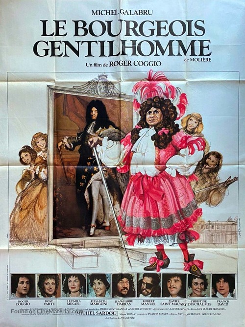 Le bourgeois gentilhomme - French Movie Poster