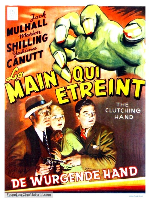 The Amazing Exploits of the Clutching Hand - Belgian Movie Poster