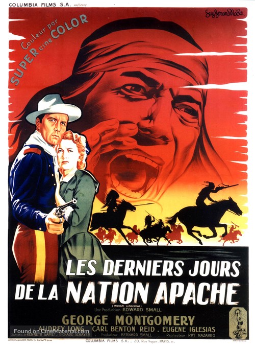 Indian Uprising - French Movie Poster