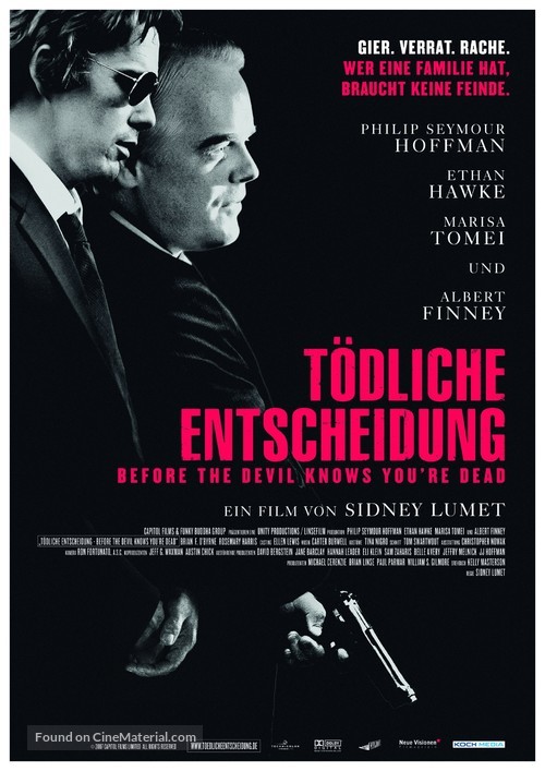 Before the Devil Knows You&#039;re Dead - German Movie Poster