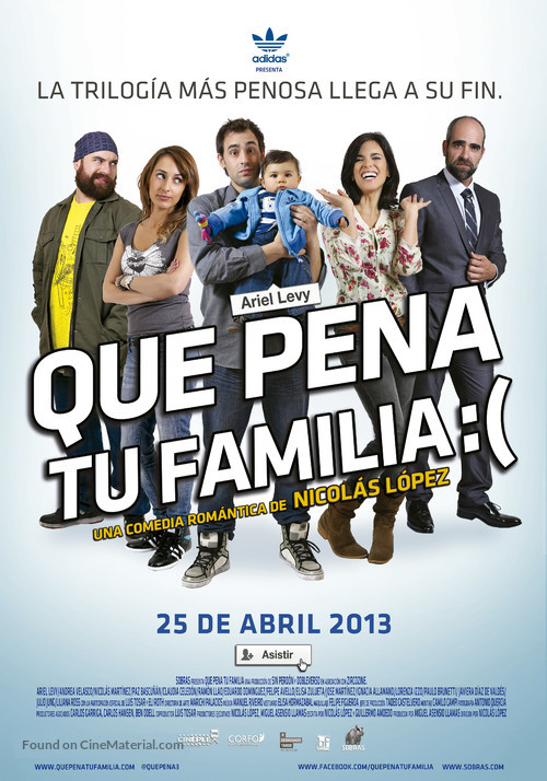 Qu&eacute; pena tu familia - Peruvian Movie Poster