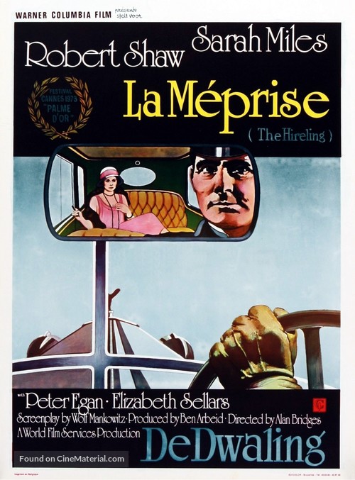 The Hireling - Belgian Movie Poster