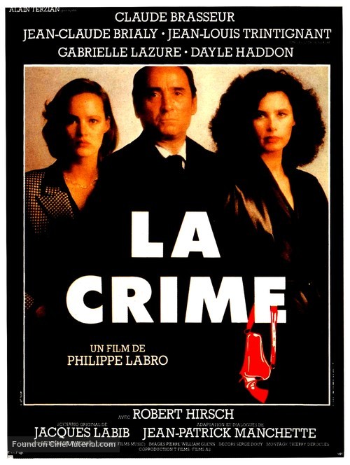 La crime - French Movie Poster