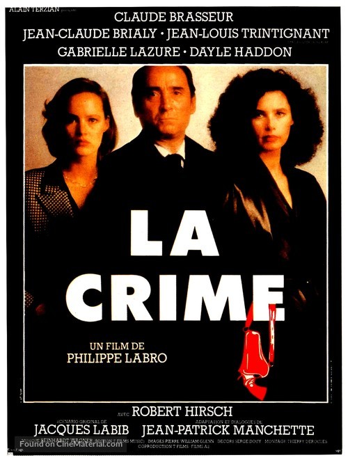 La crime - French Movie Poster