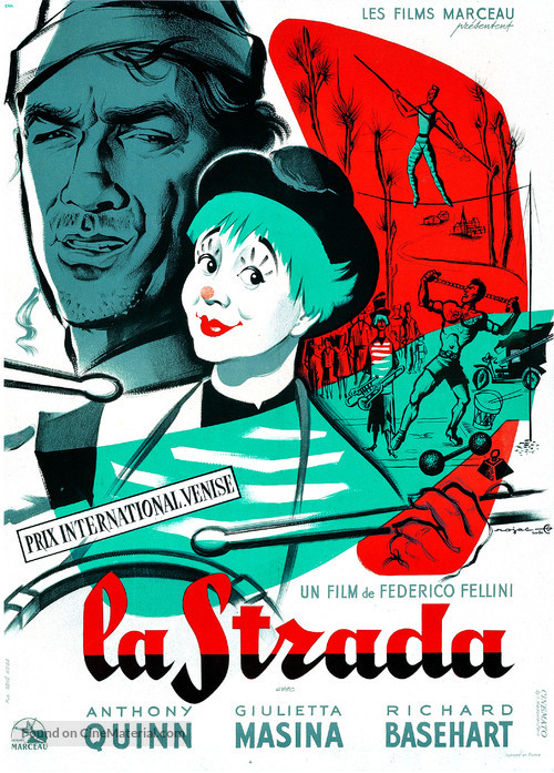 La strada - French Movie Poster