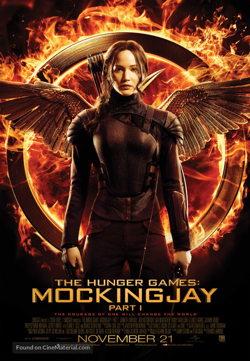 The Hunger Games: Mockingjay - Part 1 - Canadian Movie Poster