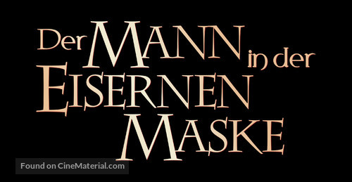 The Man In The Iron Mask - German Logo