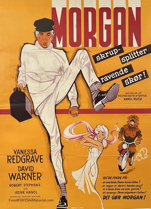 Morgan: A Suitable Case for Treatment - Danish Movie Poster