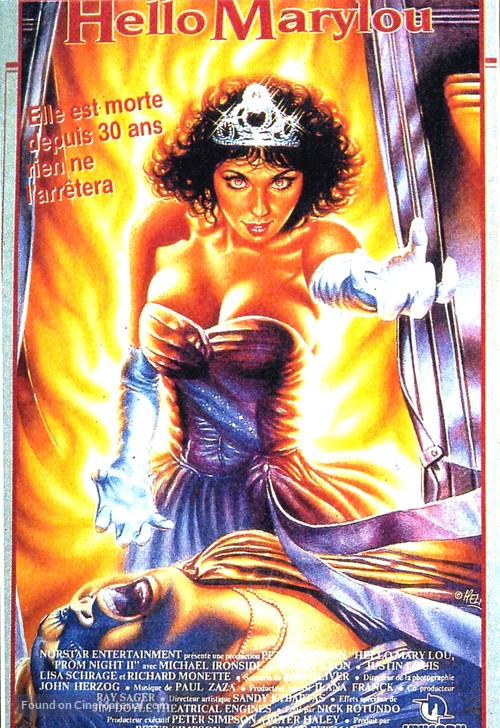 Hello Mary Lou: Prom Night II - French VHS movie cover