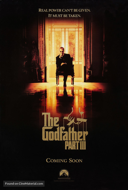 The Godfather: Part III - Advance movie poster