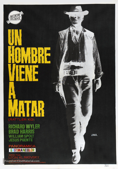 Hombre vino a matar, Un - Spanish Movie Poster