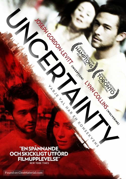 Uncertainty - Swedish DVD movie cover