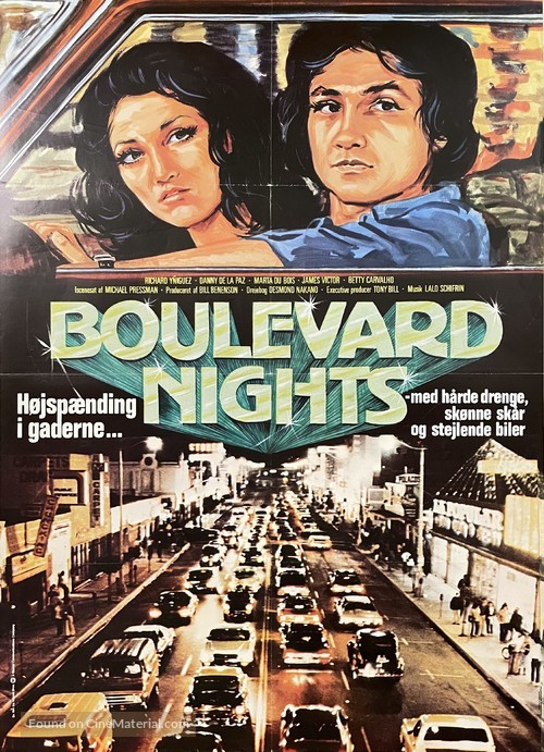 Boulevard Nights - Danish Movie Poster