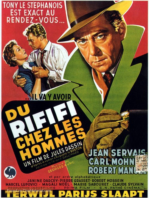 Du rififi chez les hommes - Belgian Movie Poster