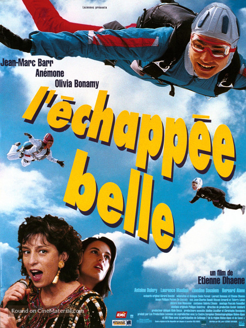 L&#039;&eacute;chapp&eacute;e belle - French Movie Poster