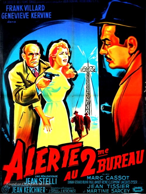 Alerte au deuxi&eacute;me bureau - French Movie Poster