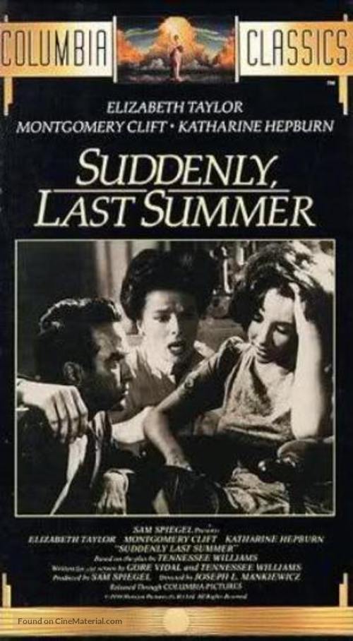 Suddenly, Last Summer - VHS movie cover