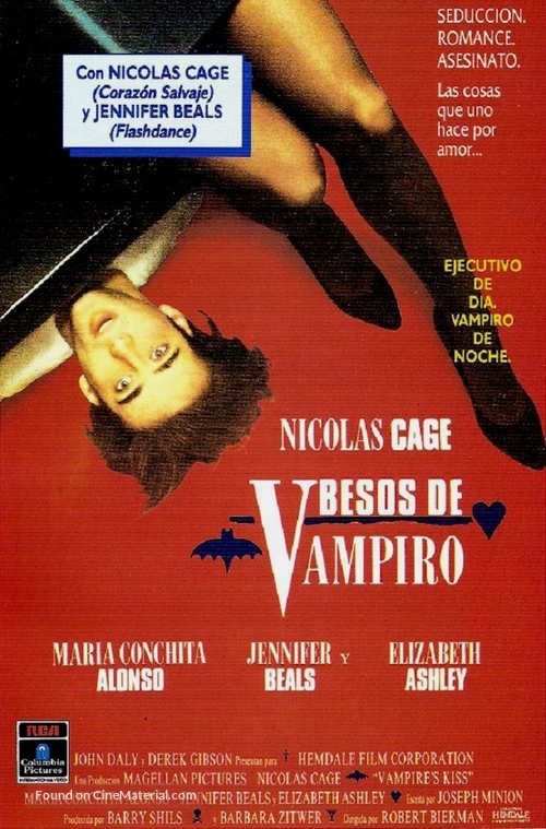 Vampire&#039;s Kiss - Spanish VHS movie cover