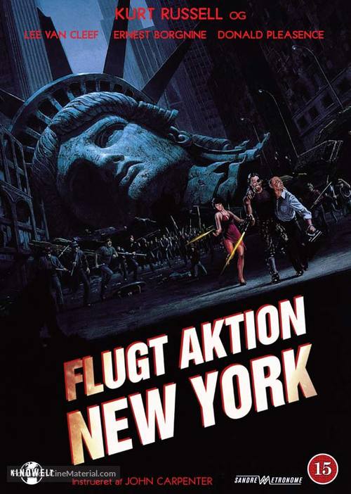 Escape From New York - Danish DVD movie cover