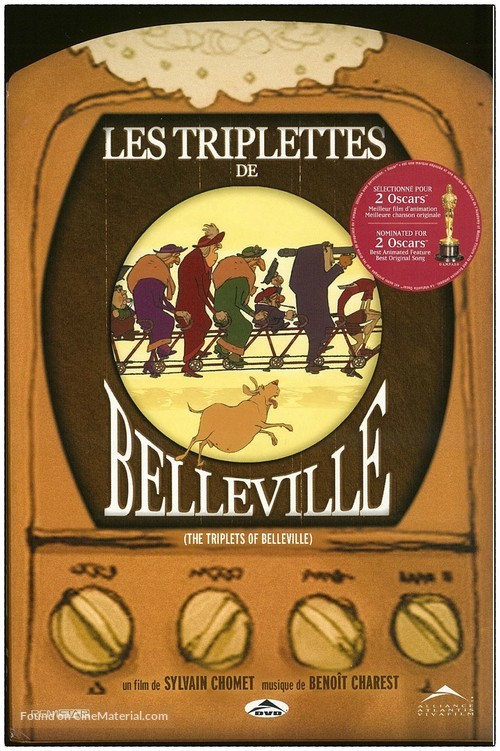 Les triplettes de Belleville - Canadian DVD movie cover