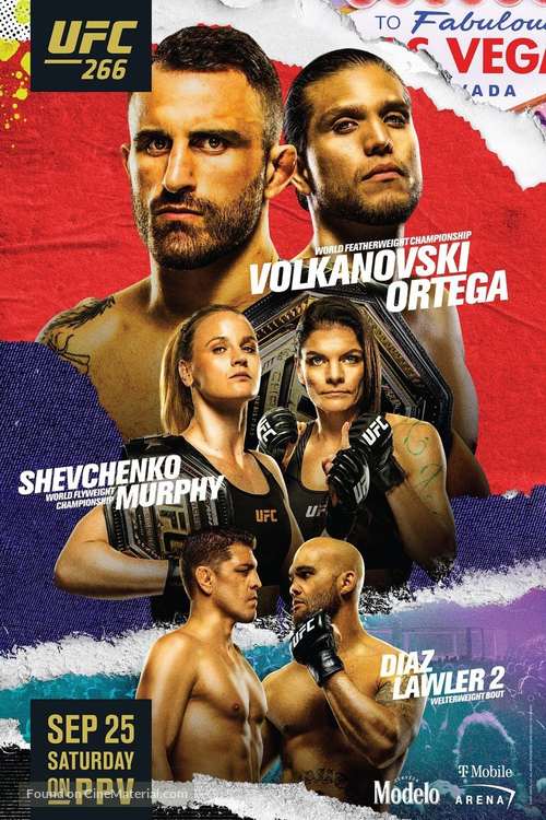 UFC 266: Volkanovski vs. Ortega - Movie Poster