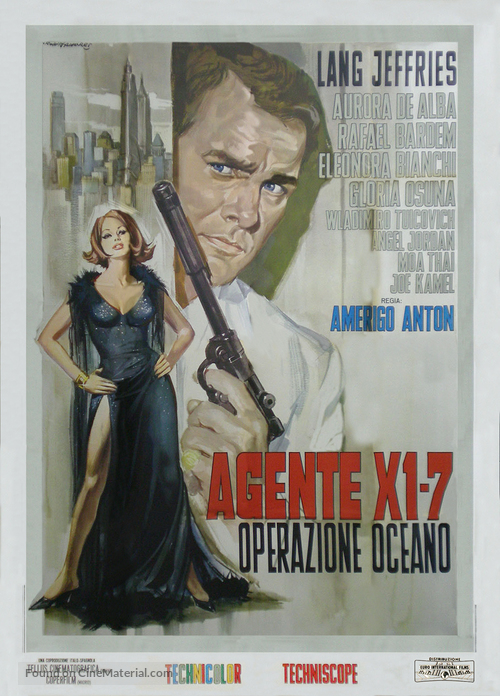 Agente X 1-7 operazione Oceano - Italian Movie Poster