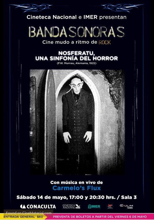 Nosferatu, eine Symphonie des Grauens - Mexican Movie Poster
