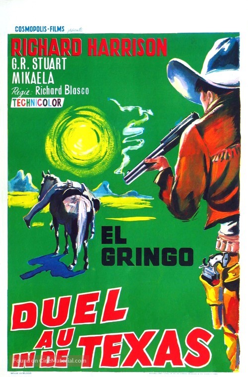 Duello nel Texas - Belgian Movie Poster