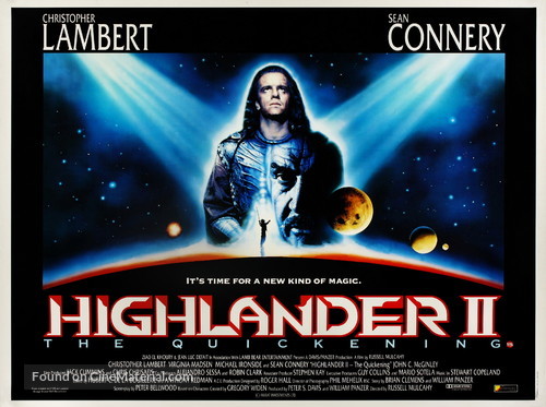 Highlander II: The Quickening - British Movie Poster