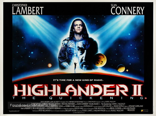 Highlander II: The Quickening - British Movie Poster