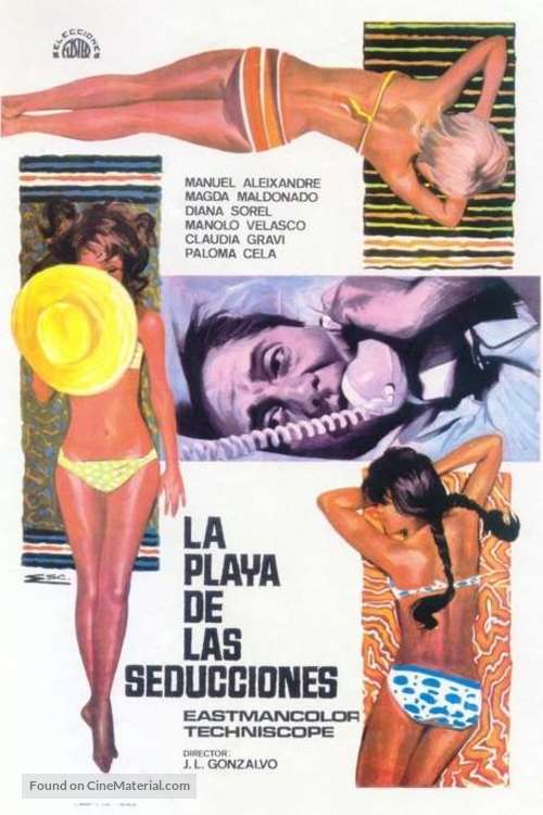 La playa de las seducciones - Spanish Movie Poster